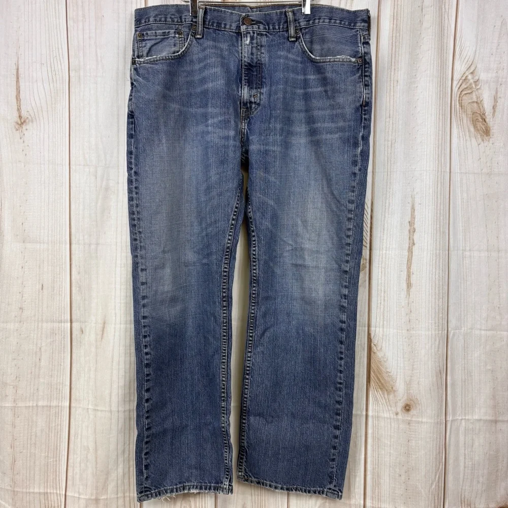Levi's 559 Relaxed Straight Baggy 100% Cotton Med Wash Denim Blue Jeans 38x32